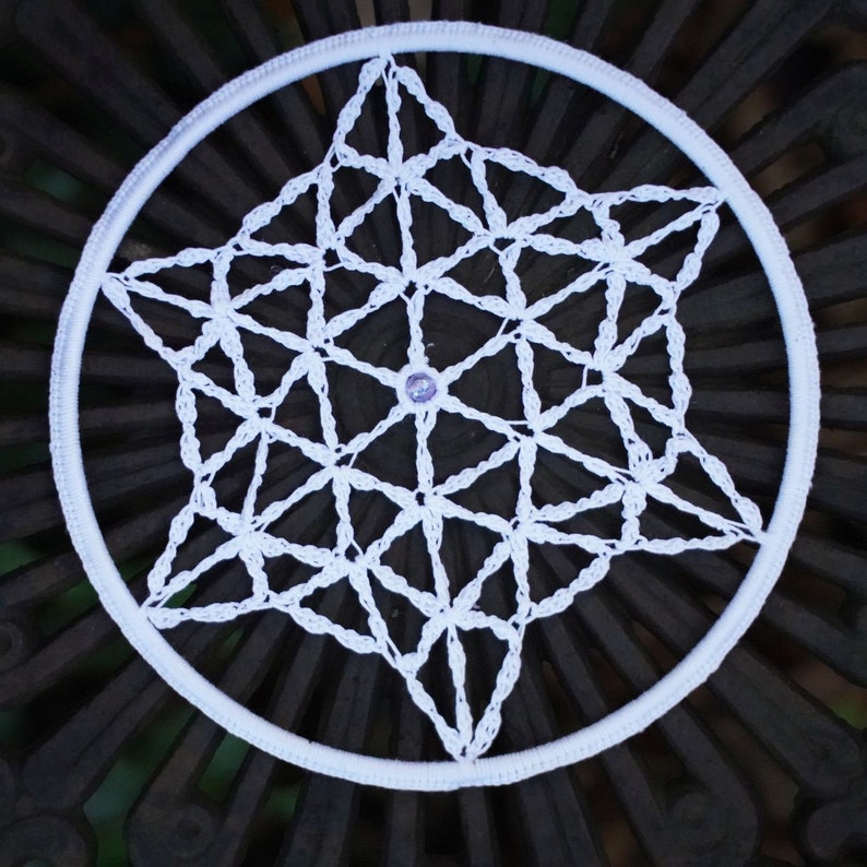 Dreamcatcher crochet FLOWER OF LIFE image 10