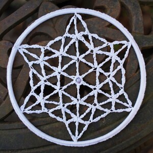 Dreamcatcher crochet FLOWER OF LIFE image 6