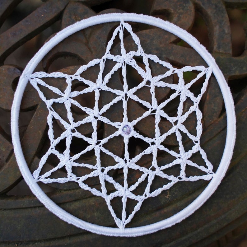 Dreamcatcher crochet FLOWER OF LIFE image 6