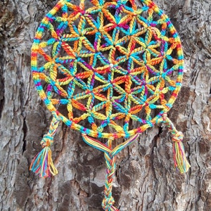 Dreamcatcher crochet FLOWER OF LIFE image 9