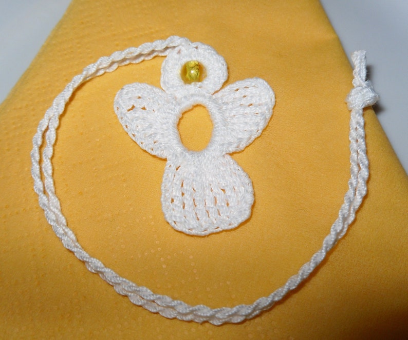 4 Anges au crochet en blanc image 10