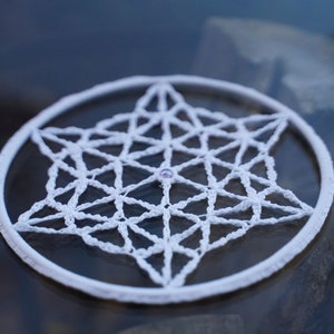 Dreamcatcher crochet FLOWER OF LIFE image 7