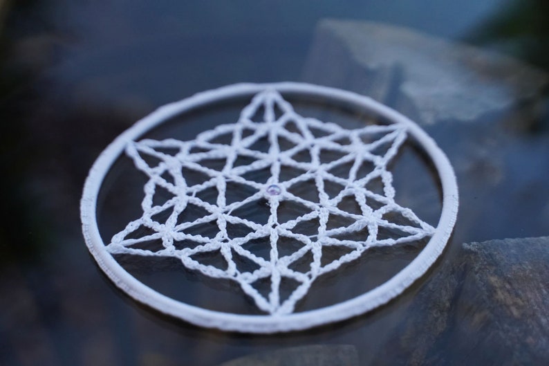 Dreamcatcher crochet FLOWER OF LIFE image 7