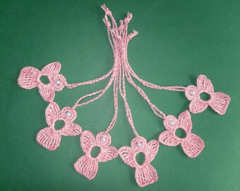 6 crochet Angel Charms