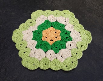 FLOWER OF LIFE crochet Coaster