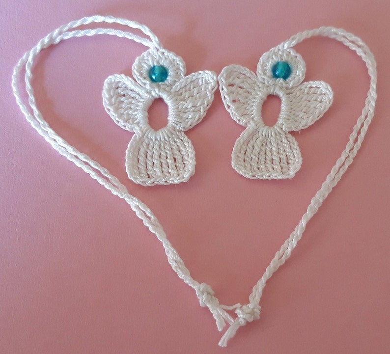 8 crochet Angel Charms zdjęcie 5