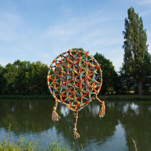 Dreamcatcher crochet FLOWER OF LIFE image 5
