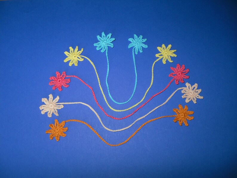 Crochet STAR Bookmarks Set of 5 Pieces Etsy