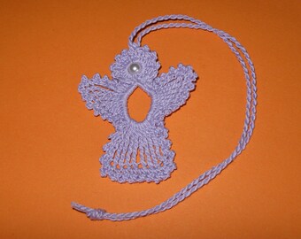 crochet lilac Angel Charm