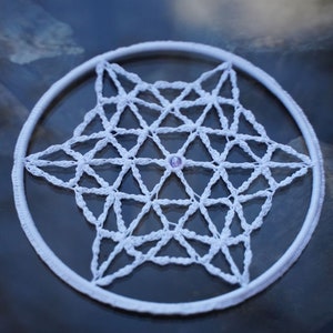 Dreamcatcher crochet FLOWER OF LIFE image 5