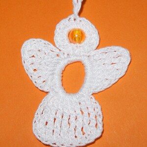 4 Anges au crochet en blanc image 3