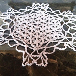 FLOWER OF LIFE Doily, bordered