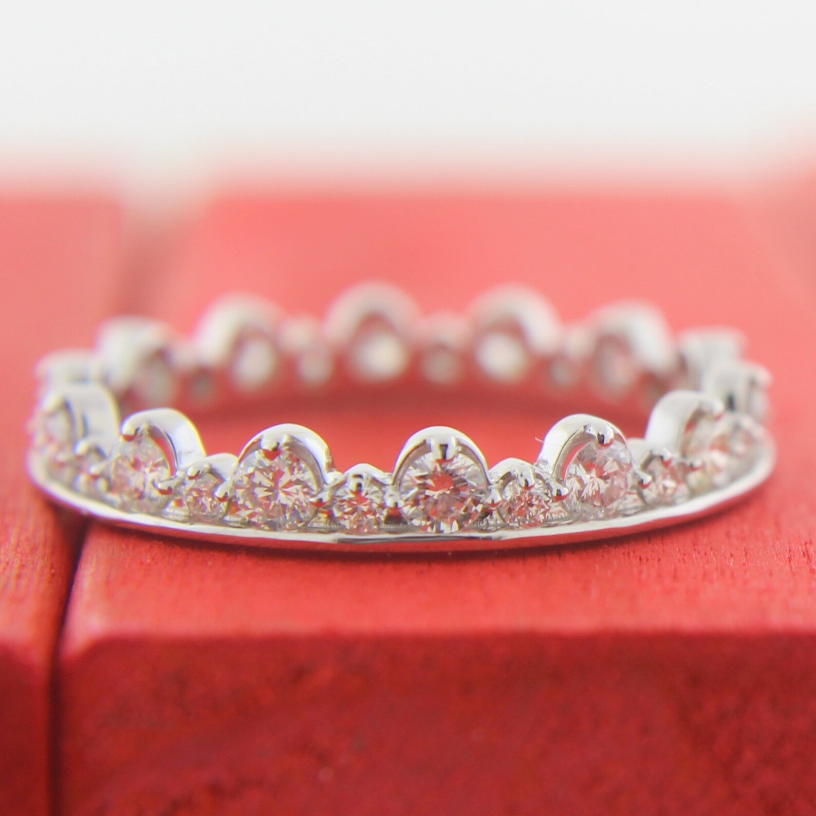 Eternity Diamond Ring Stack Diamond Wedding Rings | Etsy
