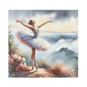 Dance cross stitch, cross stitch ballerina, woman dancing, cross stitch, ballet pattern, ballerina, pattern keeper, ballet pattern