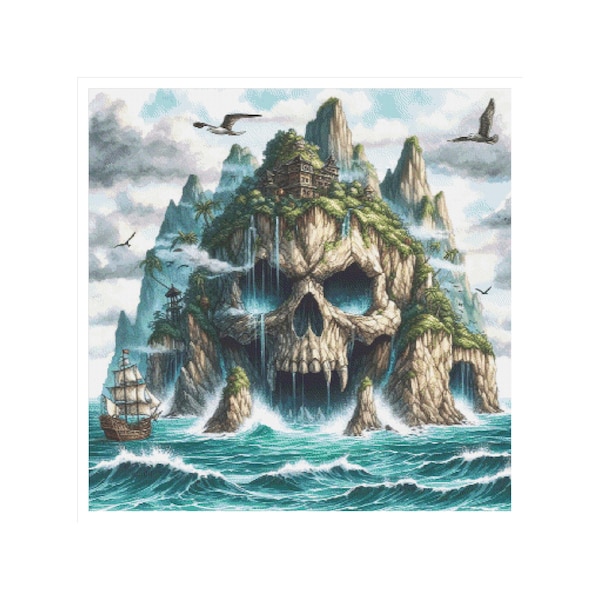 Pirates cross stitch, sea cross stitch, skull cross stitch, skull pattern, pirate cross stitch, cross stitch pirate ship, pirate pattern