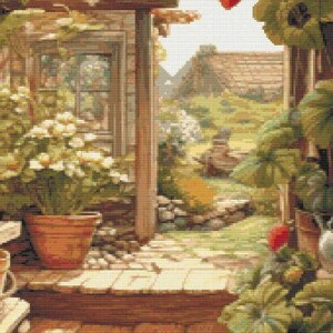 Cross stitch house, strawberries pattern, cross stitch home, cross stitch strawberries, cross stitch house, cross stitch strawberries image 6