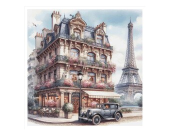 Paris cross stitch, Eiffel tower pattern, France cross stitch, France, cross stitch, Paris, city pattern, romantic pattern, Eiffel Tower