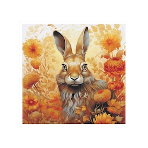 Rabbit cross stitch, rabbit pattern, hare cross stitch, cross stitch, pattern, autumn cross stitch, hare pattern, autumn pattern, realistic