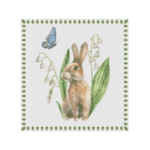 Rabbit cross stitch, Easter cross stitch, rabbit cross stitch, hare cross stitch, cross stitch, rabbit pattern, hare pattern, pattern