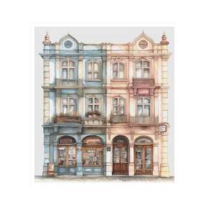 Cross stitch houses, facade pattern, cross stitch shop, house cross stitch, house pattern, rural cross stitch, cross stitch facade