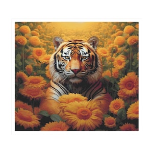 Tiger cross stitch, cross stitch tiger, tiger pattern, wild cross stitch, sun flowers, cross stitch, tiger, sunflowers, field of sunflowers