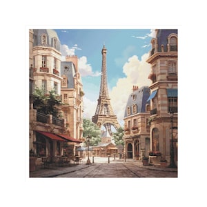 Paris cross stitch, Eiffel tower, pattern, Eiffel tower cross stitch, France cross stitch, Paris pattern, city cross stitch, Paris, France