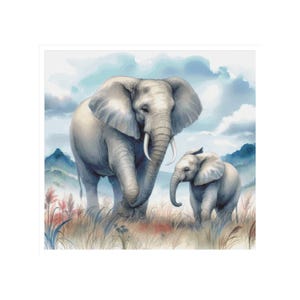 Elephant cross stitch, Africa pattern, family, Africa cross stitch, elephant pattern, Elephant, African elephant, Family elephant, cute