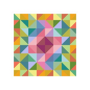 Geometric cross stitch, Geometric pattern, geometric, cross stitch, cross stitch tile, mandala, easy pattern, pattern, Geometric shapes