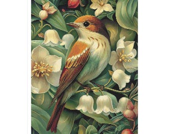 Bird cross stitch, cross stitch bird, birds pattern, birds, cross stitch, cardinal, bird, pattern bird, bird and flowers pattern, white