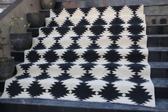 Black and White Rug: Custom Size Designer Rug