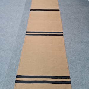 black and beige rug, brown runner rug, dark beige rug runner, made to order rug, hallway runner rug, turkish rug runner, bohemian stair rug