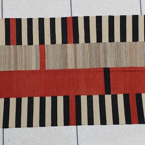 Red and white rug, red rug, kilim rug. flat weave red and white kilim rug, striped kilim rug, 8x10 rug, 9 x 12 kilim rug, 5 x 8 rug kilim,