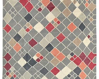 Multicolor Kilim Rug: Moroccan Flatweave Area Rug
