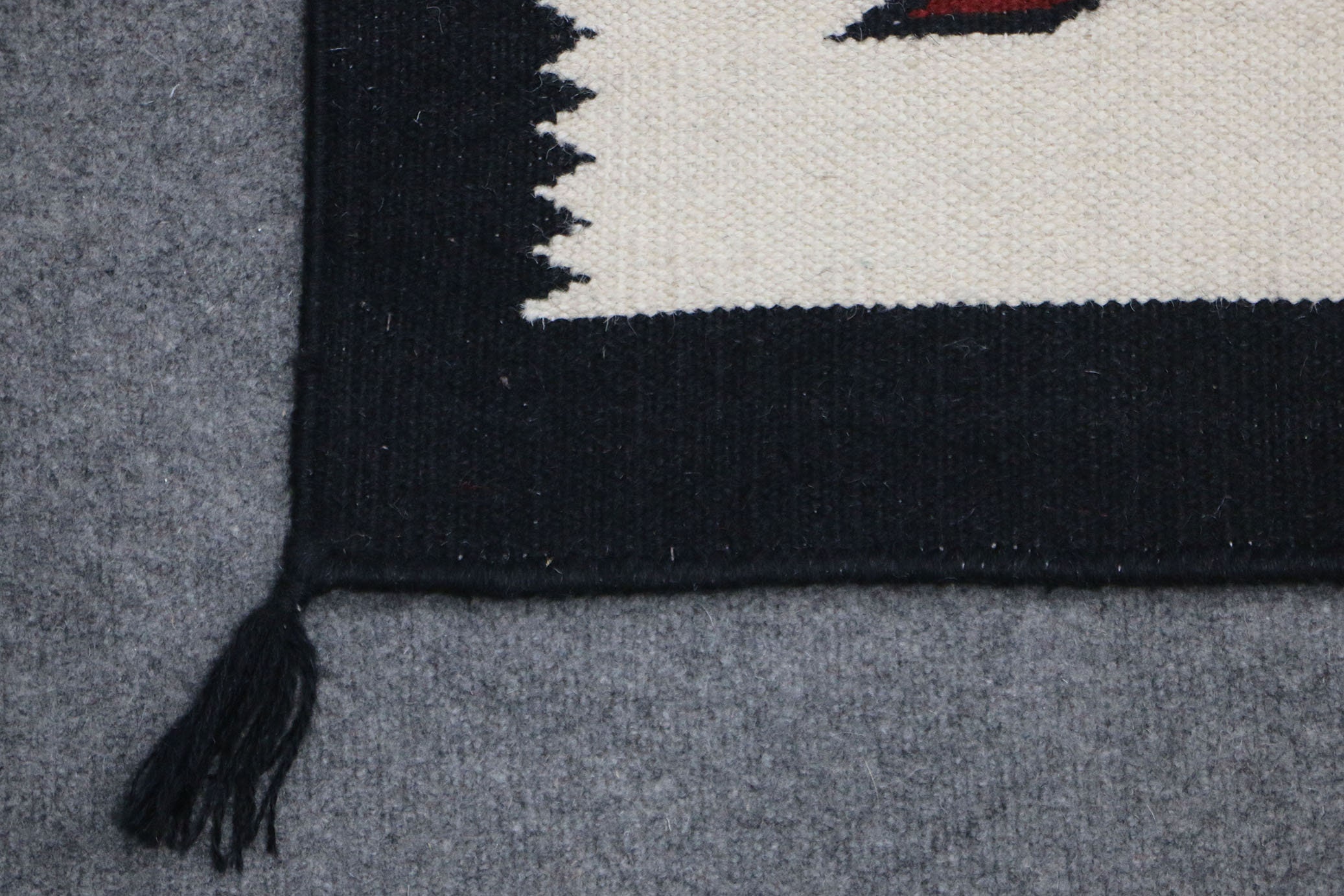 Red and White Navajo Rug, Beige Navajo Runner Rug, Rust Wool Runner Rug ...