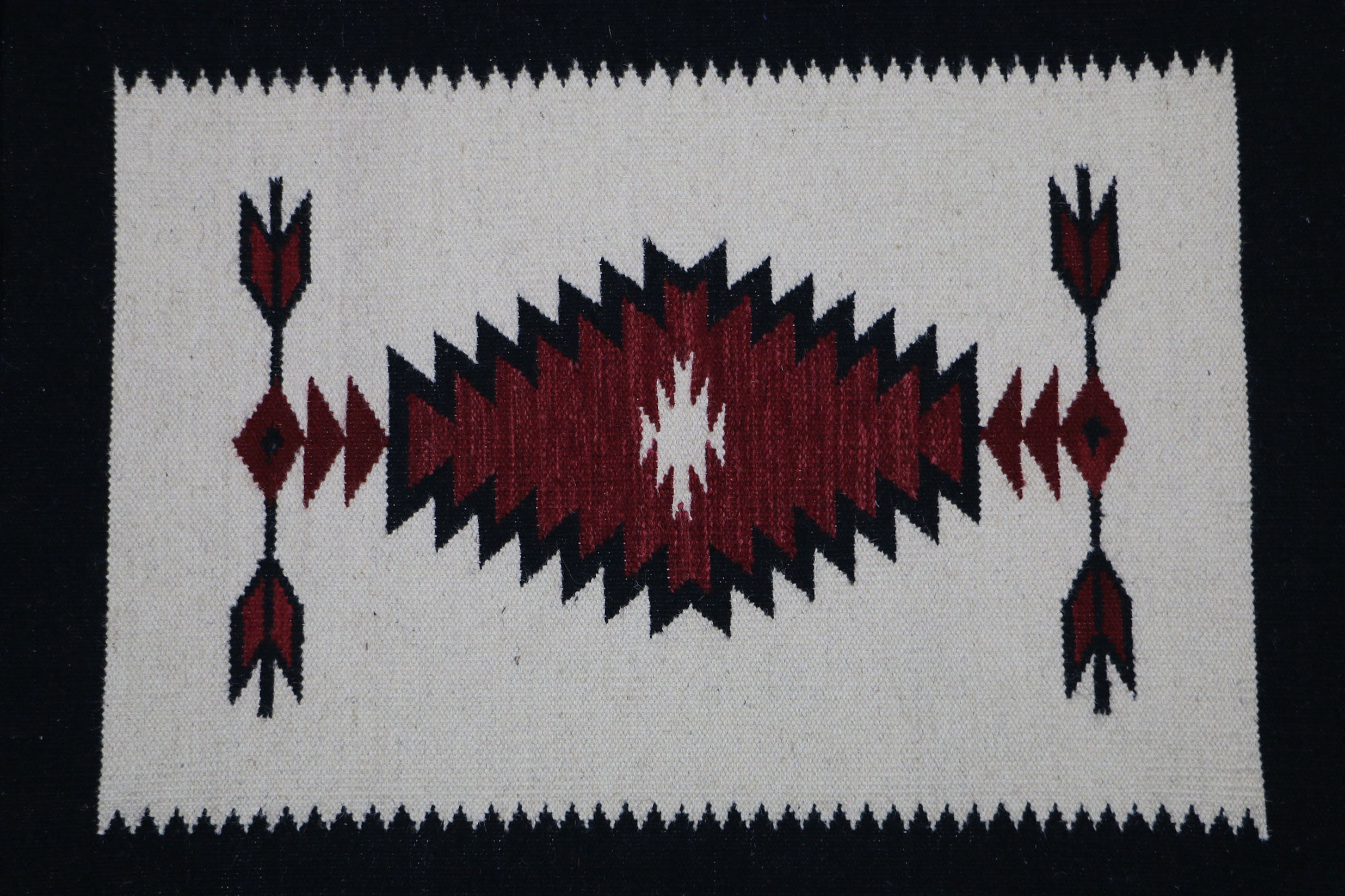 Red and White Navajo Rug, Beige Navajo Runner Rug, Rust Wool Runner Rug ...