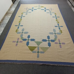 Alfombra escandinava kilim, alfombra de área grande, alfombra de sala de estar, alfombra de diseñador de interiores, alfombra de pedido personalizado, alfombra de lana, alfombra de tejido plano, alfombra de área dhurrie