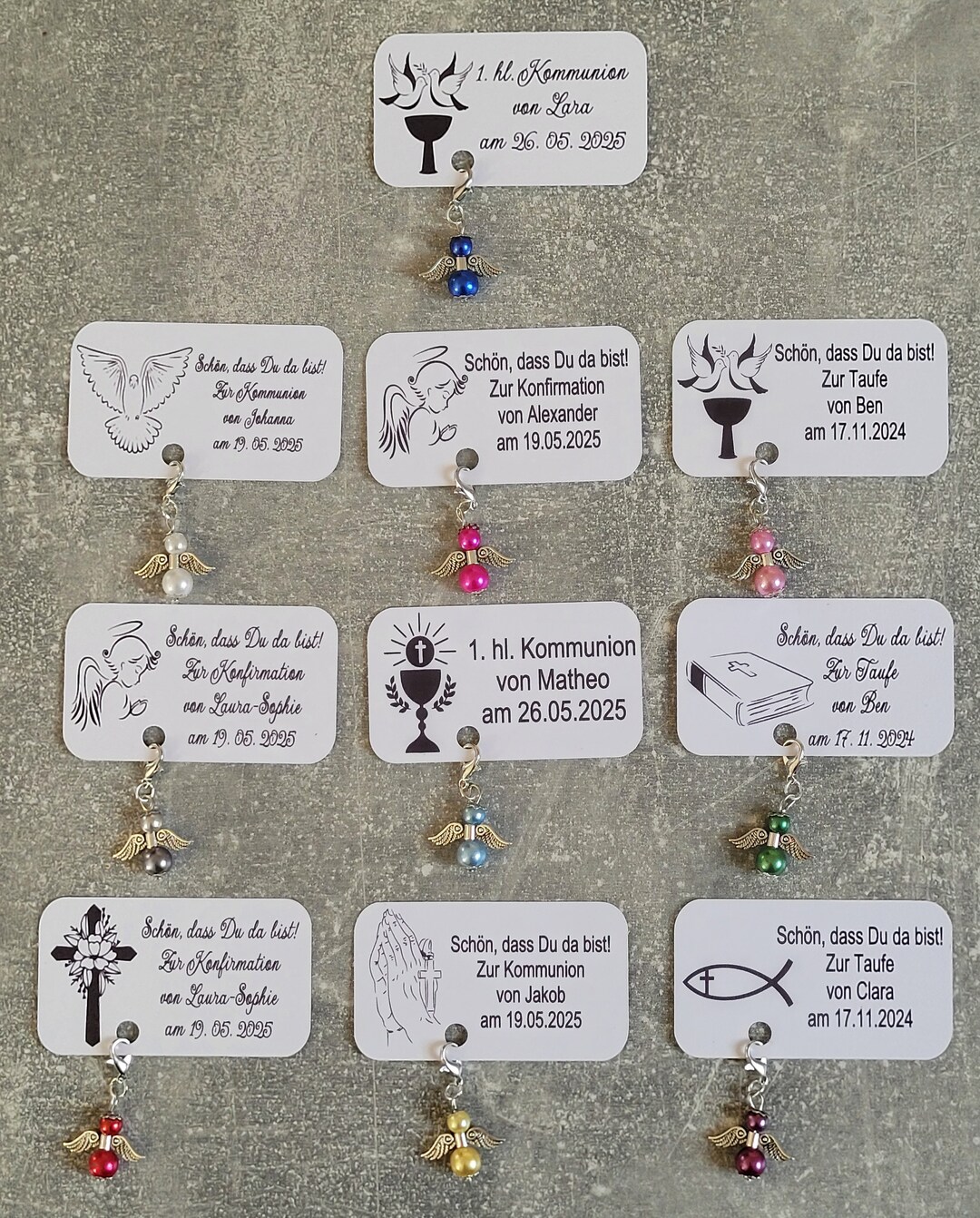 Motif Confirmation Guest Gift for Communion, Confirmation or Baptism, Cards With Desired ...