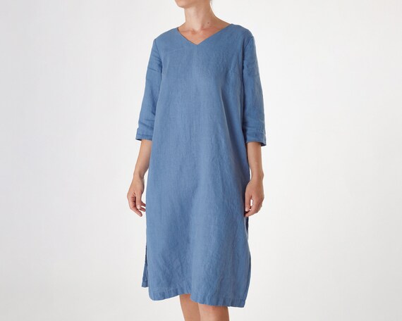 linen caftan dress