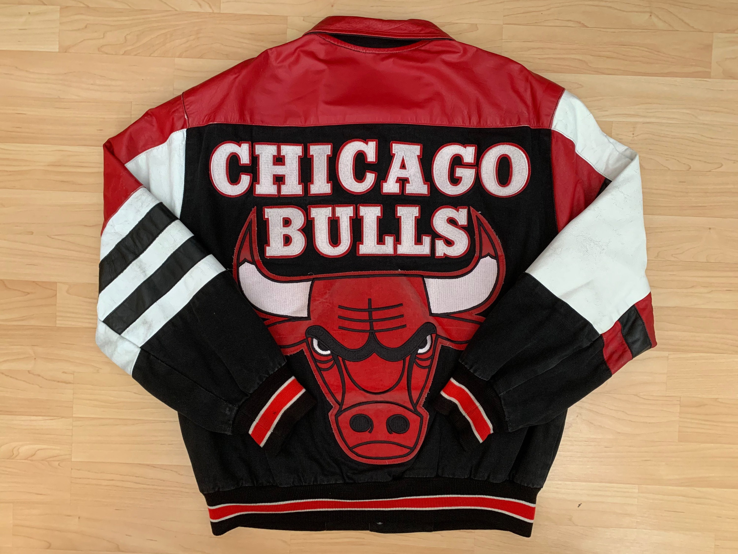 Vintage Fans Pick Chicago Bulls Winter Jacket Hood L Jordan NBA 23