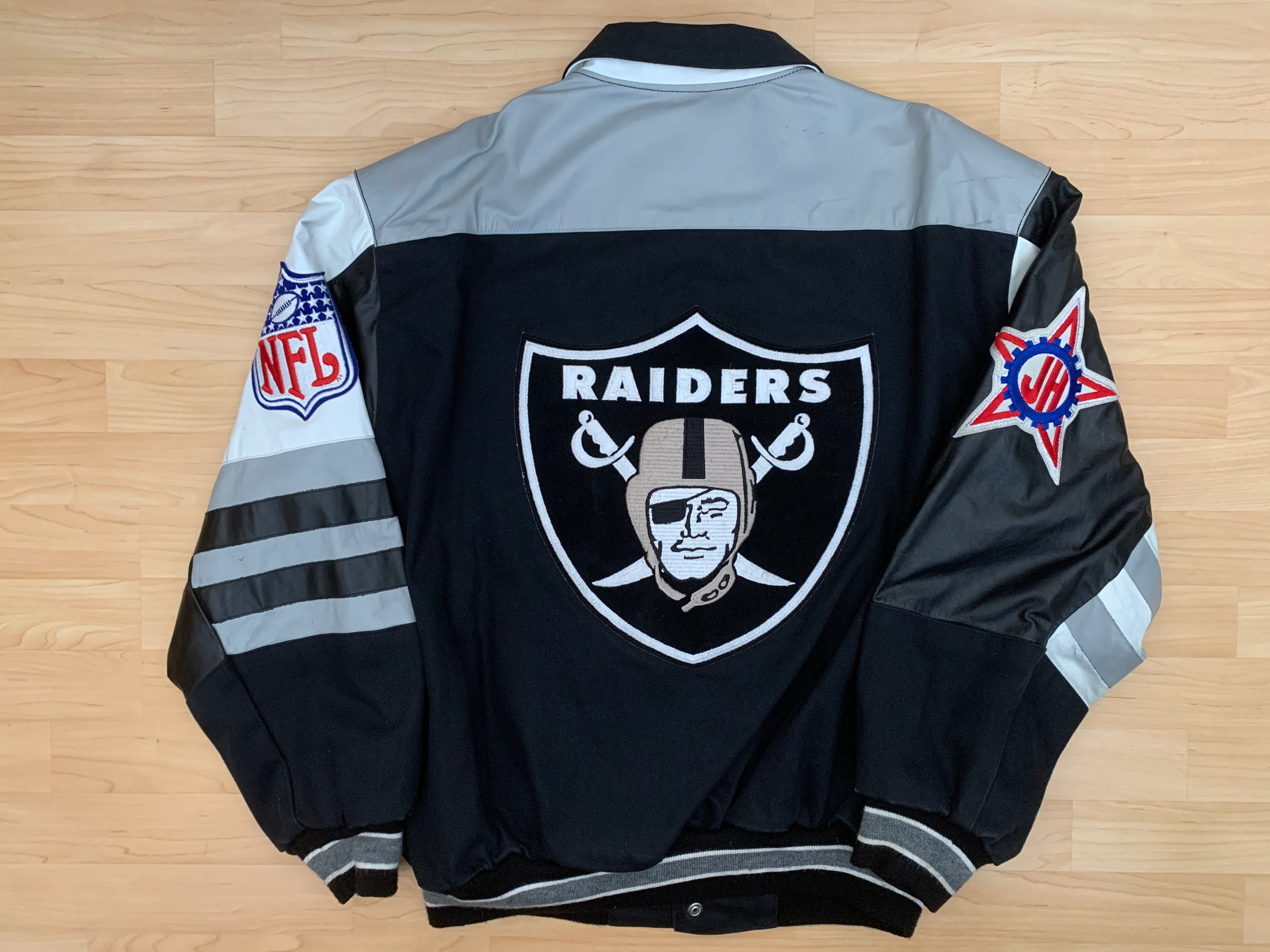 NFL Raiders Jeff Hamilton Bomber Jacket Etsy