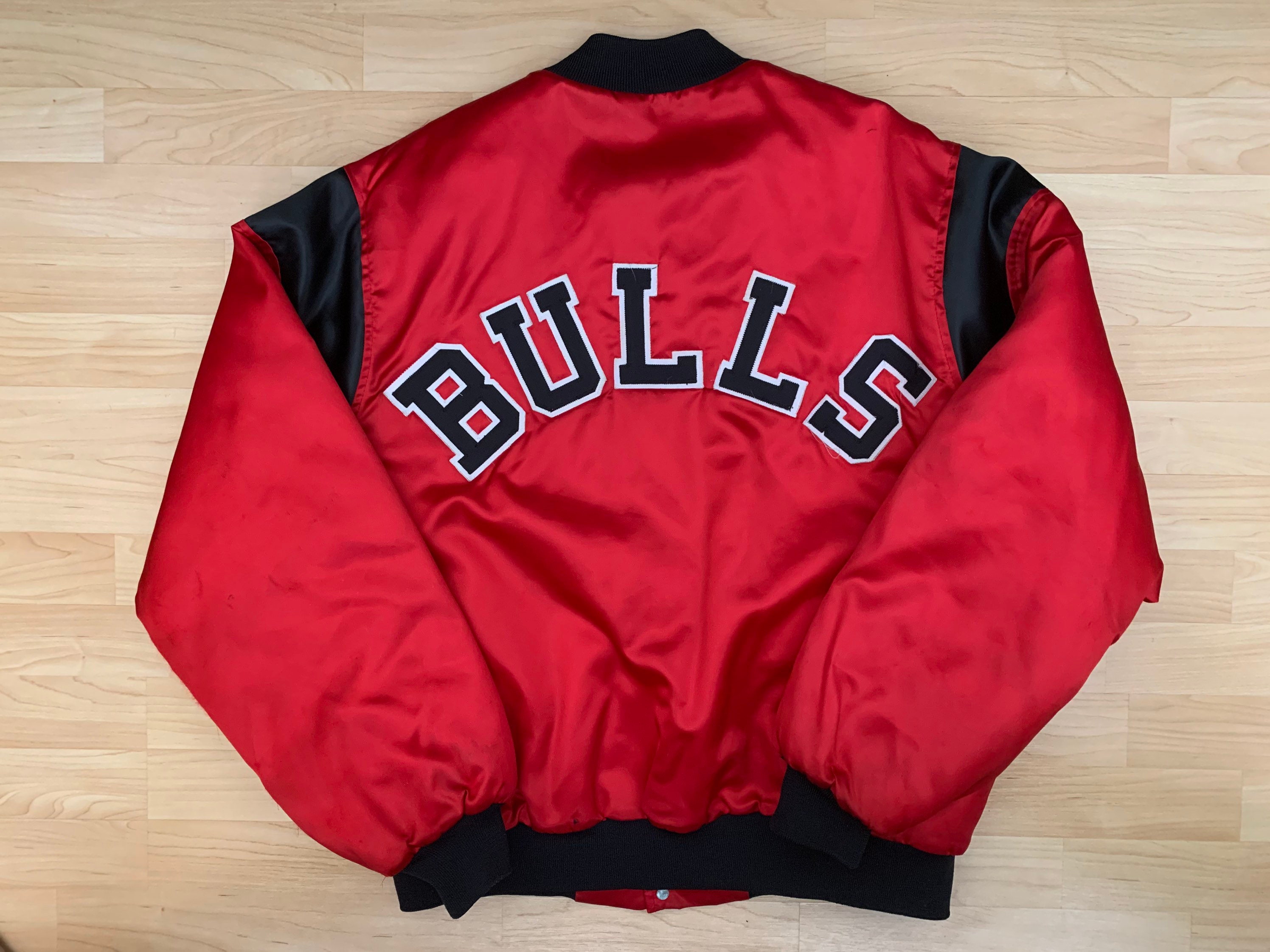 Chicago Bulls Chalk Line Bomber Jacket | Etsy