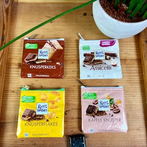 Ritter-Sport Geldbeutel, Geldbörse, Portmonee, Portemonnaie, Upcycling, Handmade