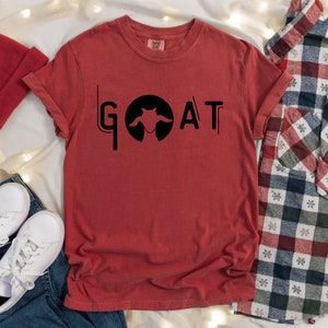 Comfort Colors® Goat Shirt, Farm Animal Crewneck, Farm Life T-Shirt, Goat Lover Tshirt, Goat Womens Shirt, Goat Mama Tee, GOAT Shirt