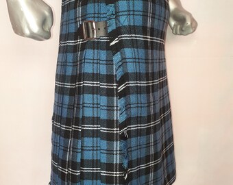 100% Acrylic Wool Ramsy Blue Tartan Kilt