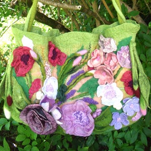 Eco-Friendly Felted Wool Bag Handmade Felted Bag  Cozy  Chic