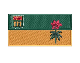 Embroidered Saskatchewan Flag Patch by CPGear | With either Hook fastener backing OR Iron-On backing