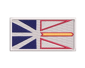 Toppa con bandiera di Terranova ricamata da CPGear / Con supporto con gancio o supporto termoadesivo