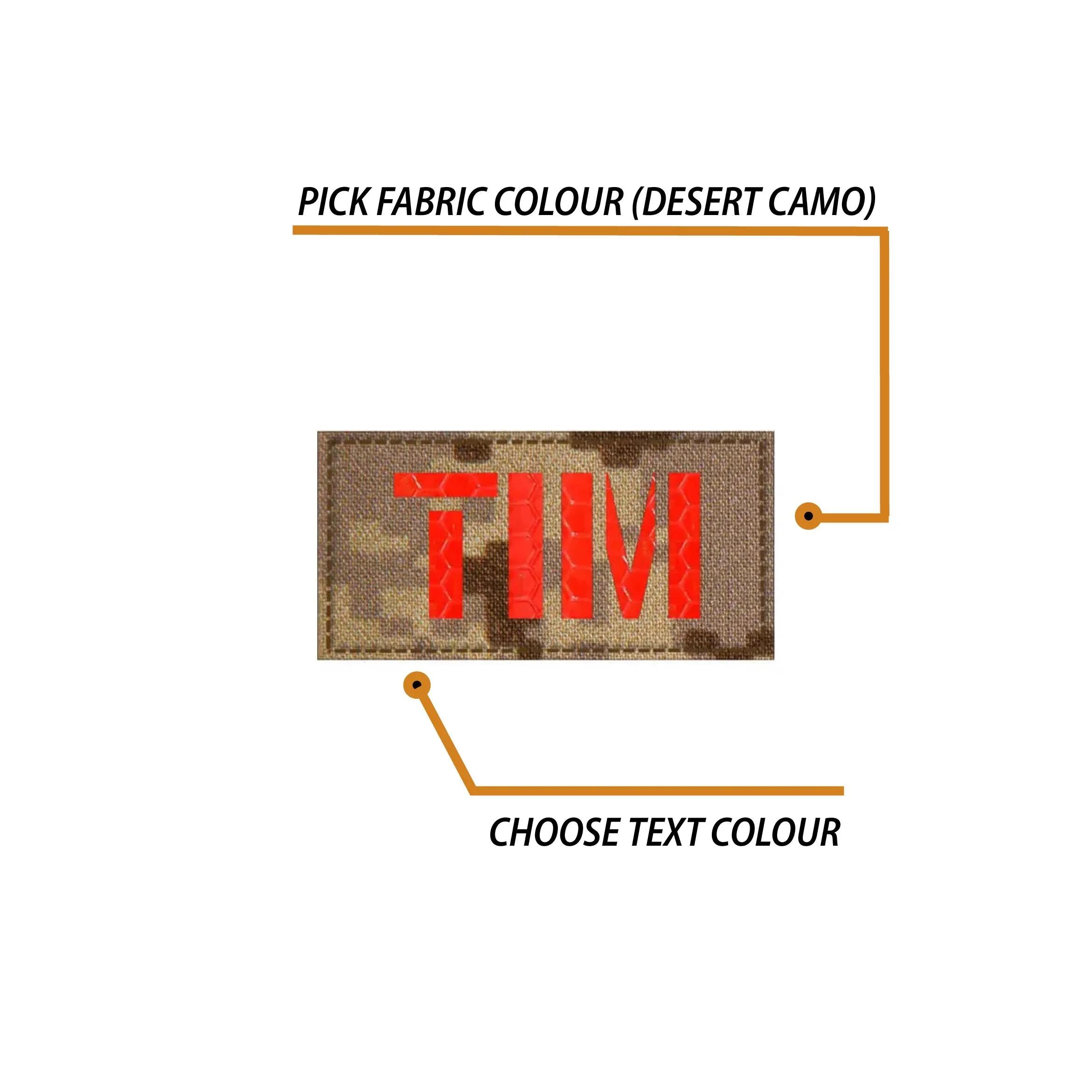 Laser Cut Custom Call Sign Nametape | 1 x 2" in size | Laser Cut Patch With Hook Fastener backing & Your Custom Text