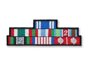 Medal Ribbons Patch | Turn your Military Medal Ribbons into an Embroidered Badge