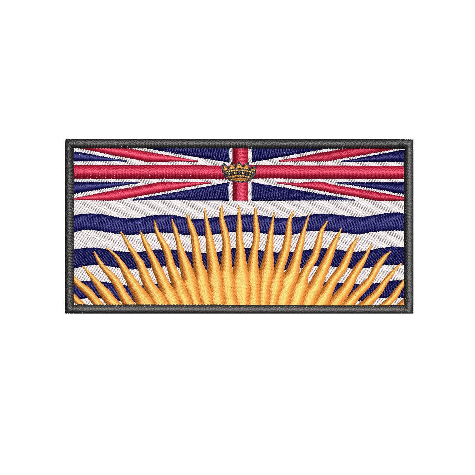 Toppa Ricamata British Columbia – Patch Da Cucire O Stirare – 8x5 Cm – Ideale Per Personalizzare Zaini E Giacche - 3